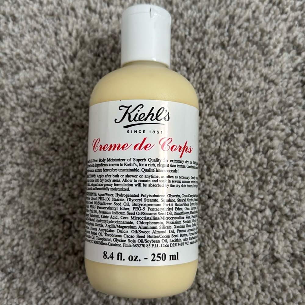 Kiehl’s creme de corps body moisturizer